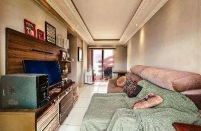 Apartamento com 2 dormitórios à venda, 75 m² por r$ 520.000,00 - campo grande - santos/sp