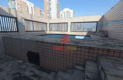 Cobertura com 3 dormitórios à venda, 208 m² por r$ 1.200.000,00 - ponta da praia - santos/sp