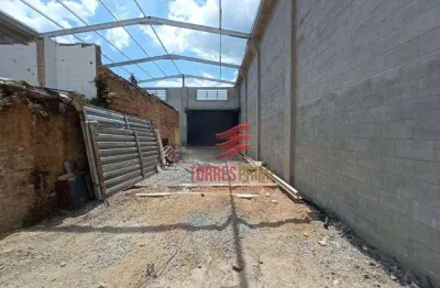 Galpão para alugar, 450 m² por r$ 13.600,00/mês - vila matias - santos/sp