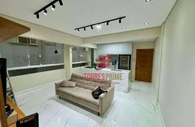 Apartamento com 2 dormitórios à venda, 98 m² por r$ 700.000,00 - josé menino - santos/sp