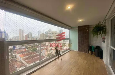 Apartamento à venda, 131 m² por r$ 1.658.000,00 - embaré - santos/sp