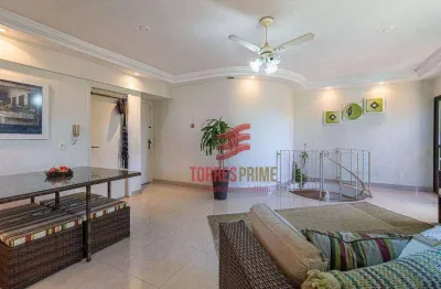 Linda cobertura duplex com 3 dormitórios à venda com churrasqueira e piscina, 162 m² por r$ 1.150.000 - embaré - santos/sp