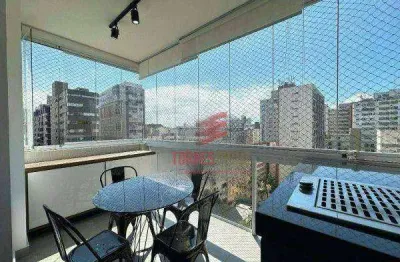 Apartamento com 2 dormitórios à venda, 100 m² por r$ 1.650.000,00 - boqueirão - santos/sp