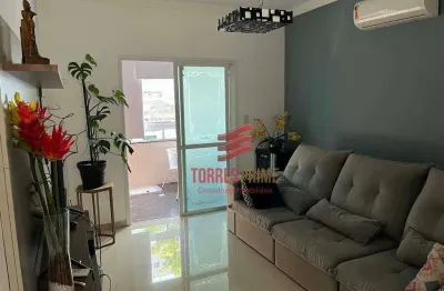 Linda casa sobreposta alta com 2 dormitórios à venda, 200 m² por r$ 1.100.000 - marapé - santos/sp