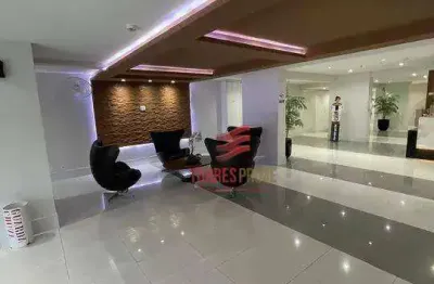 Sala para alugar, 45 m² por r$ 1.600,00/mês - vila matias - santos/sp