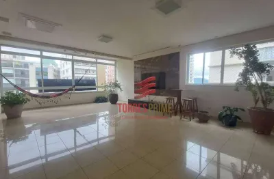 Apartamento com vista parcial do mar, com 3 dormitórios à venda, 137 m² por r$ 870.000 - boqueirão - santos/sp