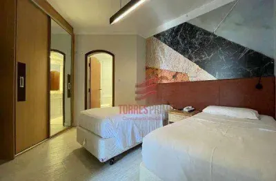 Flat com 1 quarto à venda na Rua Bahia, Gonzaga, Santos