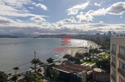 Oportunidade! apartamento com 3 dormitórios, 1 suíte, vista mar, à venda, 147 m² por r$ 1.550.000 - ponta da praia - santos/sp
