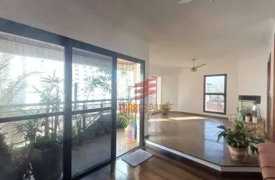 Apartamento com 4 dormitórios com 3 vagas de garagem demarcadas à venda, 240 m² por r$ 1.600.000 - boqueirão - santos/sp