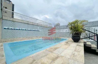 Cobertura à venda, 271 m² por r$ 1.630.000,00 - gonzaga - santos/sp