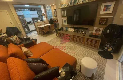 Apartamento com 2 dormitórios sendo 1 suíte, lazer completo e 2 vagas demarcadas à venda, 83 m² por r$ 965.000 - embaré - santos/sp