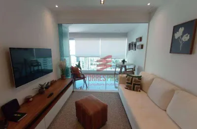 Apartamento com 2 dormitórios para alugar, 119 m² por R$ 12.000,02/mês - Embaré - Santos/SP