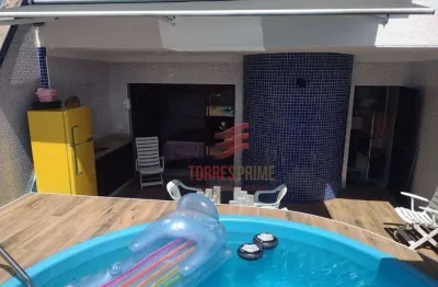 Cobertura com 2 dormitórios à venda, 171 m² por r$ 1.680.000,00 - boqueirão - santos/sp