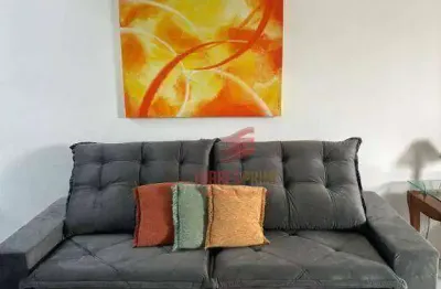 Flat com 1 dormitório para alugar, 76 m² por r$ 6.000,02/mês - gonzaga - santos/sp