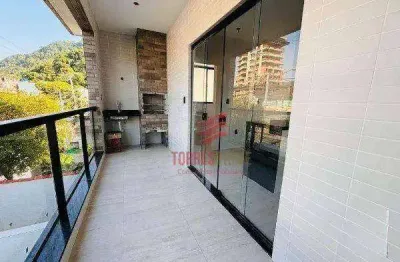Sobreposta nova com 3 suites à venda, 114 m² por r$ 0 - marapé - santos/sp