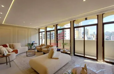 Apartamento com 3 dormitórios à venda, 270 m² por r$ 3.050.000,00 - boqueirão - santos/sp