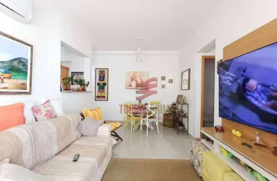 Apartamento com 2 suítes e lazer completo à venda, 72 m² por r$ 970.000 - boqueirão - santos/sp