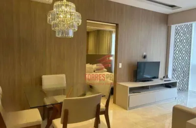 Apartamento com 1 dormitório para alugar, 46 m² por r$ 5.822,00/mês - boqueirão - santos/sp