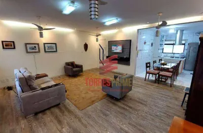 Apartamento com 3 dormitórios à venda, 146 m² por r$ 1.800.000,00 - boqueirão - santos/sp