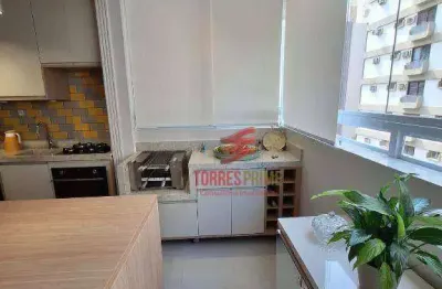 Apartamento com 2 dormitórios para alugar, 70 m² por r$ 8.000,02/mês - gonzaga - santos/sp