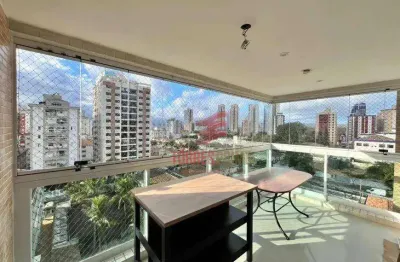 Apartamento com 3 dormitórios para alugar, 120 m² por r$ 10.500,02/mês - ponta da praia - santos/sp