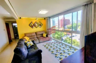 Apartamento com 3 dormitórios à venda, 100 m² por r$ 830.000,00 - marapé - santos/sp