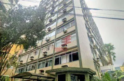 Apartamento reformadao com 1 dormitório à venda, 50 m² por r$ 395.000 - gonzaga - santos/sp