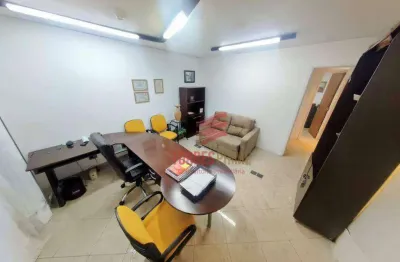Sala comercial com 3 salas para alugar na Rua Bittencourt, Vila Nova, Santos