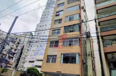 Apartamento com 1 dormitório para alugar, 40 m² por r$ 2.500,02/mês - gonzaga - santos/sp