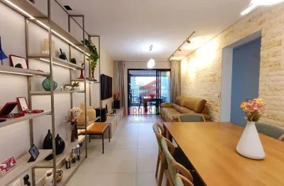 Baixou! Apartamento Porteira Fechada com 3 dormitórios à venda, 134 m² por R$ 1.950.000 - Pompéia - Santos/SP