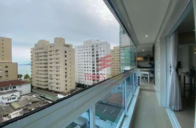 Apartamento com 3 dormitórios à venda, 117 m² por r$ 1.450.000,00 - ponta da praia - santos/sp