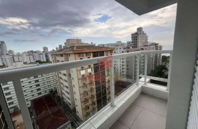 Apartamento com 2 dormitórios para alugar, 82 m² por R$ 5.400,02/mês - Aparecida - Santos/SP