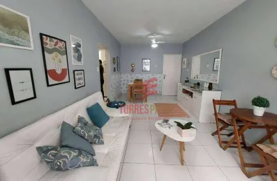 Apartamento com 1 dormitório à venda, 52 m² por R$ 430.000,00 - Boqueirão - Santos/SP