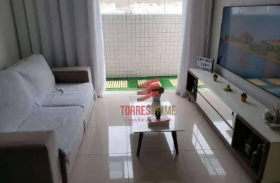 Apartamento garden com 2 dormitórios à venda, 73 m² por r$ 562.000,00 - encruzilhada - santos/sp