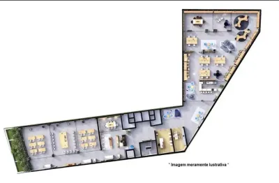 Sobreloja para alugar, 942.00 m2 por r$28000.00  - portao - curitiba/pr