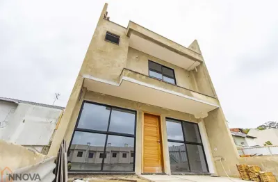 Sobrado em condominio 3 quartos a venda no xaxim – suíte, churrasqueira e 2 vagas de garagem