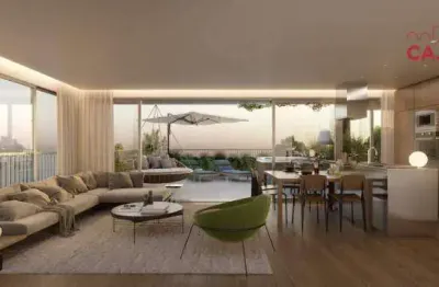 Apartamento com terraço, 1 dormitório e 1 vaga no bairro petrópolis