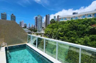 Cobertura com 2 quartos, 2 suítes à venda, 129 m² por r$ 1.950.000 - barra - salvador/ba