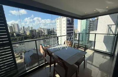 Apartamento com 1 dormitório para alugar, 31 m² por r$ 3.800/mês - graça - salvador/ba