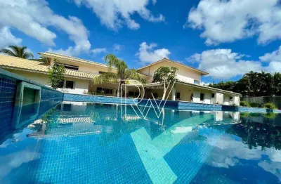 Casa com 8 dormitórios, 4 suítes à venda, 457 m² por r$ 3.000.000 - vilas do atlântico - lauro de freitas/ba