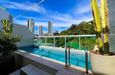 Cobertura com 2 dormitórios à venda, 2 suítes 131 m² por r$ 1.850.000 - barra - salvador/ba