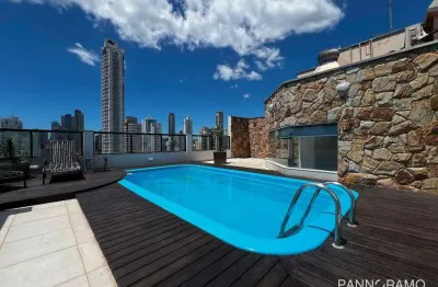 Cobertura para alugar em bc – duplex mobiliada com 707m², piscina no terraço e vista para o mar