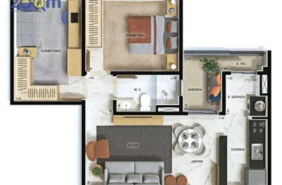 Apartamento com 2 dormitórios à venda, 58 m² por r$ 550.000,00 - vila progresso - jundiaí/sp