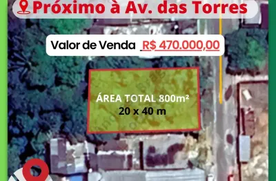 Vendo terreno á 2 minutos do loteamento  aguas claras com 20x40 totalizando 800m²