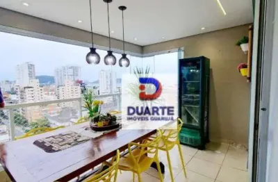 Apartamento com 3 dormitórios à venda, 84 m² por r$ 900.000,00 - enseada - guarujá/sp