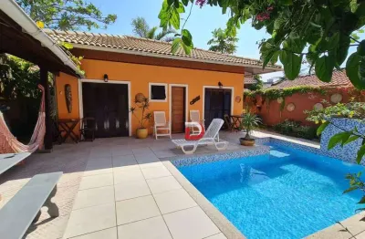 Sobrado com 5 dormitórios à venda, 193 m² por r$ 1.900.000,00 - tombo - guarujá/sp