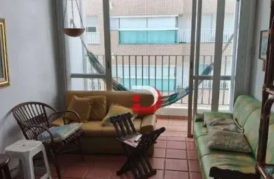 Apartamento com 2 dormitórios para alugar, 83 m² por r$ 3.800,00/mês - vila alzira - guarujá/sp