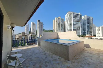 Penthouse com 2 dormitorios a venda, 148 m2 por r$ 1.100.000,00 - asturias - guaruja/sp