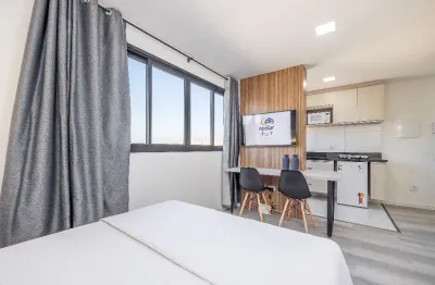 Studio totalmente mobiliado no rebouças próximo a unicuritiba