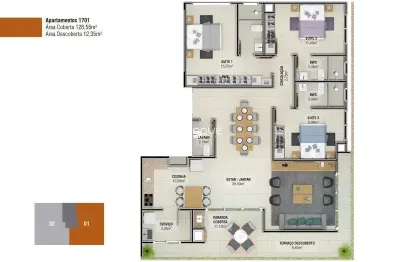Apartamento com 2 quartos à venda na R Joci J Martins, Pagani, Palhoça